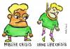 Cartoon: mid und ohne (small) by meikel neid tagged wortspiel,midlife,crisis,tod,tot,suizid,selbstmord,ableben,pantoffel,schifo