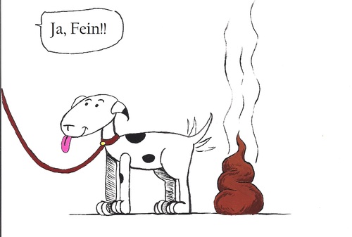 Cartoon: poo dog (medium) by mistaorange tagged mistaorange
