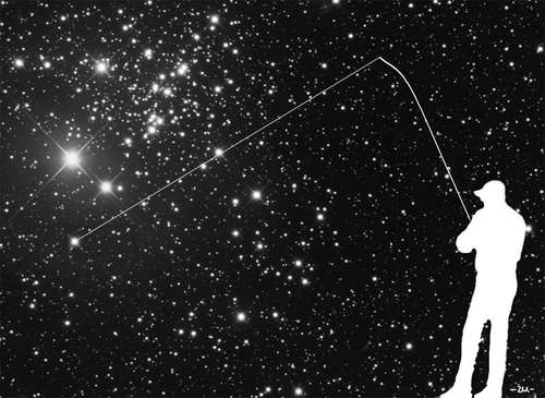 Cartoon: Angler (medium) by zu tagged angler,galaxy,stars