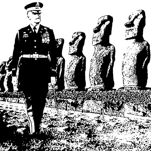 Cartoon: Parade (medium) by zu tagged parade,general,easter,island,statue