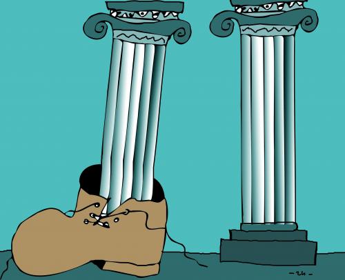 Cartoon: pillar (medium) by zu tagged pillar,leg