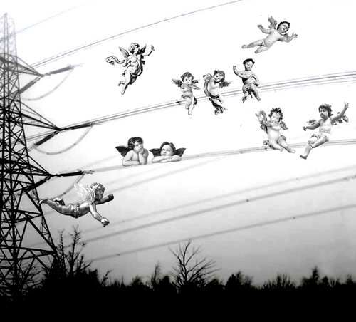 Cartoon: Power line (medium) by zu tagged power,line,putto,cherub