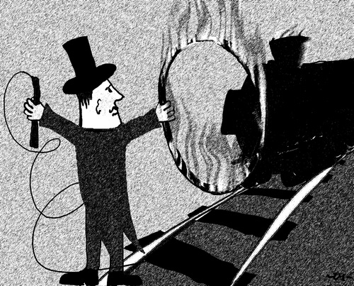 Cartoon: train-er (medium) by zu tagged circus,trainer