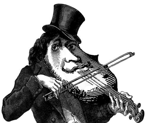Cartoon: Violin (medium) by zu tagged art,violinist,violin