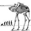 Cartoon: Evolution (small) by zu tagged evolution,tank,skeleton