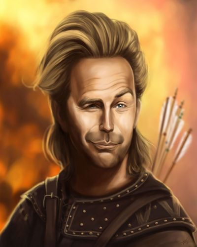 Cartoon: Kevin Costner (medium) by Avel tagged caricature