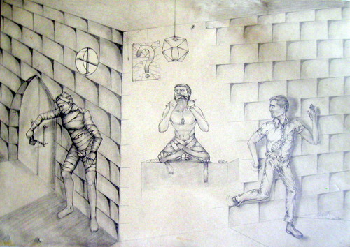 Cartoon: Oda 2 - The Room (medium) by Stenope tagged room,oda,illusion