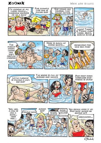 Cartoon: ZoOniX (medium) by vlade tagged comic,strip,sea,people,boat,ship,life