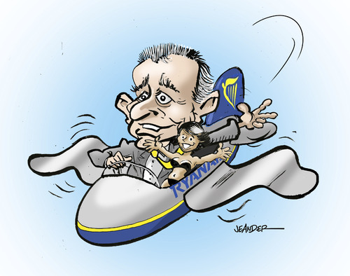 Cartoon: Michael O Leary (medium) by jeander tagged michael,leary,airline,ryanair,air,flug,michael,leary,airline,ryanair,air,flug