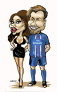 Cartoon: Beckhams (small) by jeander tagged david beckham psg paris saint germain victoria football