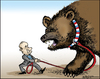 Cartoon: Putins pet (small) by jeander tagged putin,president,russia,election,support,demonstrations