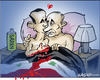 Cartoon: Russia and Syria (small) by jeander tagged syria,russia,putin,al,assad,vladimir,chemical,weapon