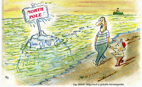 Cartoon: Global warming (medium) by rakbela tagged global,warm,world