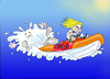 Cartoon: Manic RIB Racer (small) by andybennett tagged fms,falmouth,marine,school
