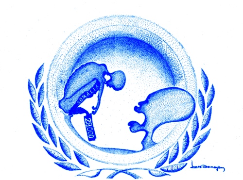 Cartoon: hunger (medium) by erdemaydn tagged unicef,children,hunger,somalia,africa