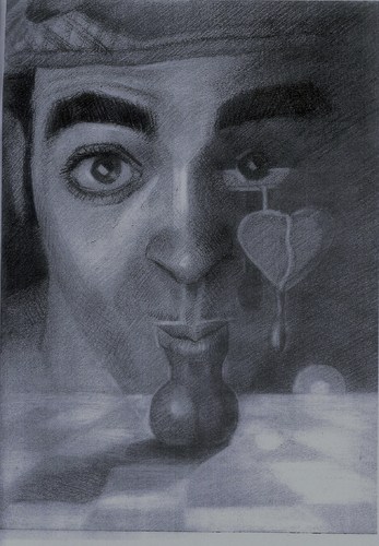 Cartoon: AUTOPORTRAIT (medium) by GOYET tagged portrait,surrealist