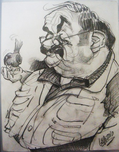 Cartoon: CARICATURE FROM A ARTIST COMPANE (medium) by GOYET tagged cartoon,caricature