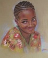 Cartoon: CHICA DE CABO VERDE (small) by GOYET tagged pastel,portrait