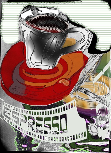 Cartoon: expresso of coffeee (medium) by el osso tagged el,osso