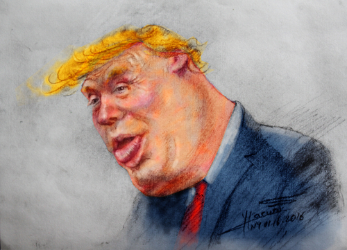 Cartoon: Donal Trump (medium) by ylli haruni tagged donalt,trump