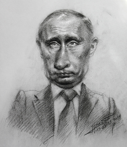Cartoon: Putin (medium) by ylli haruni tagged un,usa,russia,crimea,putin,vladimir