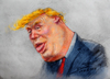 Cartoon: Donal Trump (small) by ylli haruni tagged trump donalt