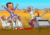 Cartoon: Turkish prime minister (small) by hakanipek tagged erdogan,antisemitism,turkish,alliance,war