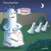 Cartoon: Ghostwriter (small) by neufred tagged geist,ghost,ghostwriter,graffitti,nacht,mond,mondschein,schmierereien,schimpfen,fluchen