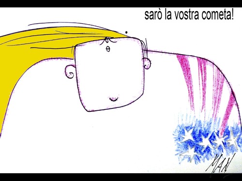 Cartoon: a proposito di Tramp (medium) by Enzo Maneglia Man tagged fighillearte,man,maneglia,di,usa,presidente,oggi,trump