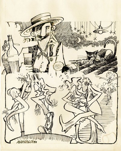 Cartoon: come si ballava negli80 (medium) by Enzo Maneglia Man tagged man,maneglia,enzo,1980,balli,musica,illustrazioni