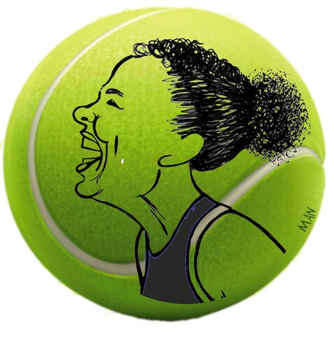 Cartoon: Jasmine Paolini (medium) by Enzo Maneglia Man tagged jasmine,paolini,caricatura,ritratto,grafica,sport,tennis