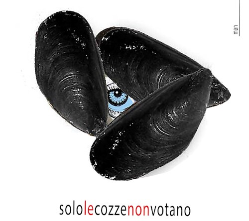 Cartoon: meno 4 giorni (medium) by Enzo Maneglia Man tagged vignetta,umorismo,grafico,satira,politica