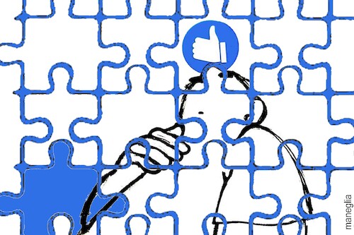 Cartoon: mi piaccio (medium) by Enzo Maneglia Man tagged vignetta,umorismo,grafico