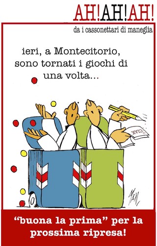 Cartoon: Montecitorio di Man 2012 (medium) by Enzo Maneglia Man tagged maneglia,cassonettari