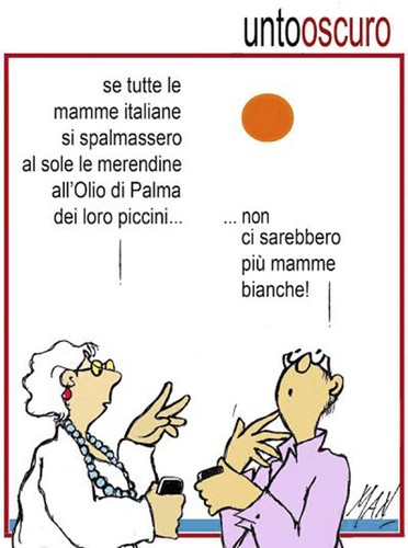 Cartoon: olio di palma untoscuro (medium) by Enzo Maneglia Man tagged cassonettari,di,man,maneglia,fghillearte