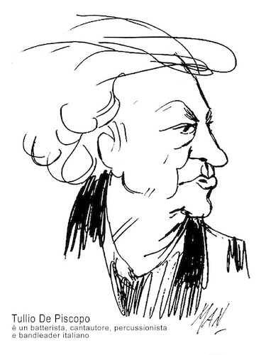 Cartoon: Tullio De Piscopo (medium) by Enzo Maneglia Man tagged caricature,ritratti,grafiche,maneglia