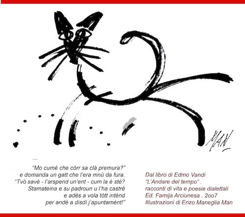 Cartoon: Festa del Gatto (medium) by Enzo Maneglia Man tagged gatto,festa,del,vignette,umorismo,grafico,spilli,fighillearte,piccolomuseo,di,fighille,it,maneglia,man