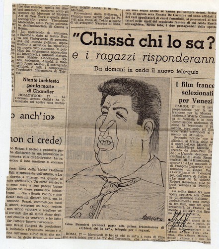 Cartoon: Gino Bramieri (medium) by Enzo Maneglia Man tagged gino,bramieri,attore