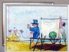 Cartoon: al chiodo (small) by Enzo Maneglia Man tagged filo,rosso,marine,rappresentazioni,senza,fine,pittura
