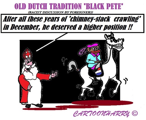 Cartoon: a pointless discussion (medium) by cartoonharry tagged holland,dicussion,santaclaus,blackpete,pointless