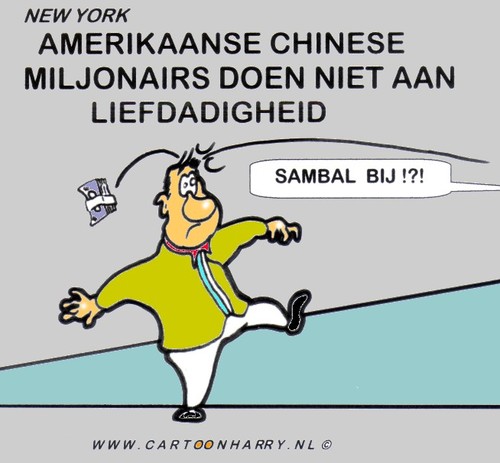 Cartoon: Amerikaanse Chinese Miljonairs (medium) by cartoonharry tagged amerika,chinese,miljonairs,sambal,cartoonharry