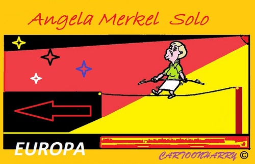 Cartoon: Angela Merkel (medium) by cartoonharry tagged angela,merkel,direction,deutschland,europa,richtung,germany,europe,kartun,cartoon,cartoonist,cartoonharry,dutch,deutsch,toonpool
