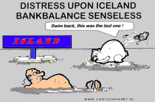 Cartoon: Bankencrisis (medium) by cartoonharry tagged ice