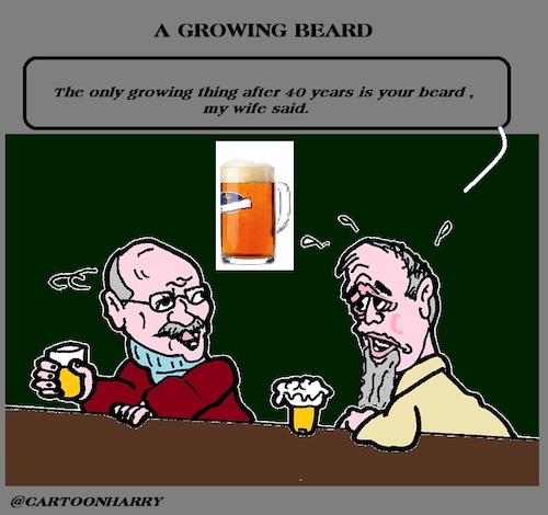 Cartoon: Beard (medium) by cartoonharry tagged beard,cartoonharry