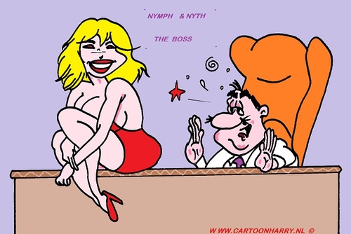 Cartoon: Boss (medium) by cartoonharry tagged erotic,bedtalks,cartoon,humor,sexy,cartoonist,cartoonharry,dutch,nude,girl,toonpool