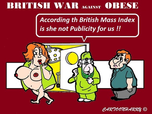 Cartoon: Britsh Obese (medium) by cartoonharry tagged publicity,obese,england,doctors,cartoons,cartoonists,cartoonharry,dutch,toonpool