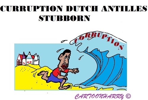 Cartoon: Corruption Dutch Antilles (medium) by cartoonharry tagged corruption,antilles,dutch,heading,cartoons,cartoonists,cartoonharry,toonpool