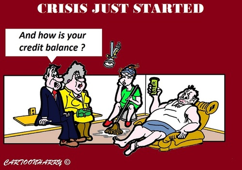 Cartoon: Crisis (medium) by cartoonharry tagged crisis,holland,cartoon,cartoonist,dutch,toonpool