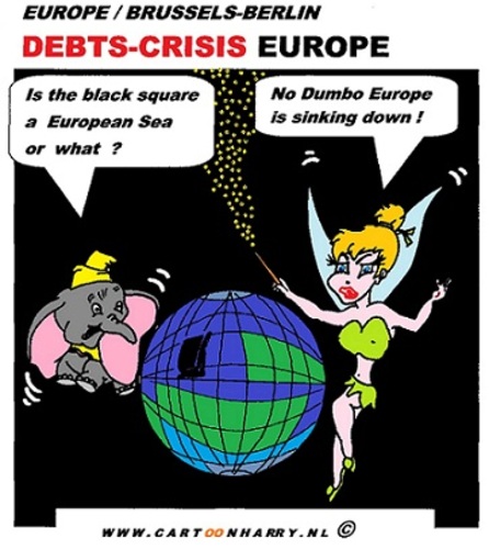 Cartoon: Debts Crisis Europe (medium) by cartoonharry tagged europe,debt,crisis,cartoon,cartoonist,cartoonharry,dutch,toonpool