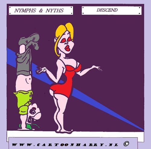 Cartoon: Descend (medium) by cartoonharry tagged descend,very,handstand,sexy,man,girl,erotic,naked,nude,off,cartoon,cartoonharry,cartoonist,dutch,toonpool